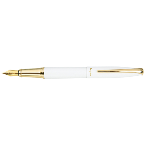 עט נובע | פנינסולה Peninsula לבן קליפס ציפוי זהב 18k מסדרת עטי יוקרה X-PEN