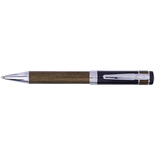 עט כדורי | ויקטורי Victory חום קליפס כרום גוף מעוצב דמוי עץ מסדרת עטי יוקרה X-PEN