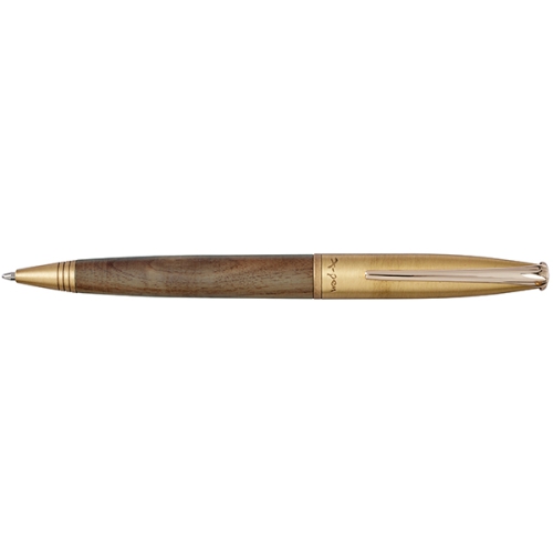 עט כדורי | טימבר Timber עץ קליפס זהב גוף מעוצב עץ X-PEN
