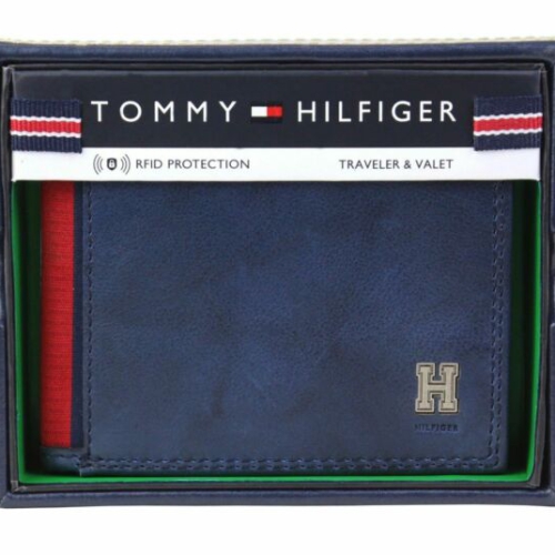 ארנק Tommy Hilfiger עור לגבר “צבע כחול” 31TL240004