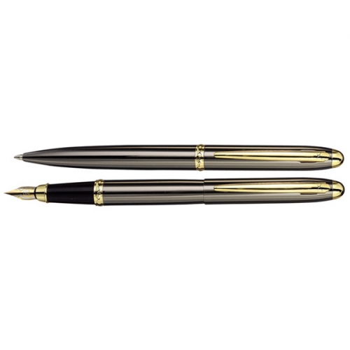 סט עטים סדרת קלאסיק Classic טיטניום קליפס זהב כדורי ונובע XPEN