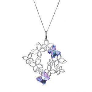 תליון כסף Preciosa® Butterfly Harmony 6057 43