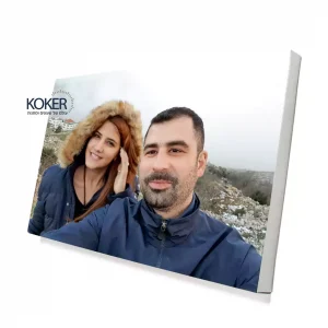 קנבס עם תמונה אישית כולל מתיחה על עץ