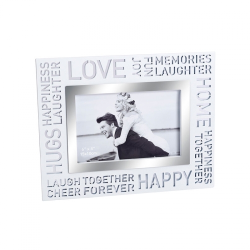 מסגרת עץ לבנה לתמונה LOVE ZA2837