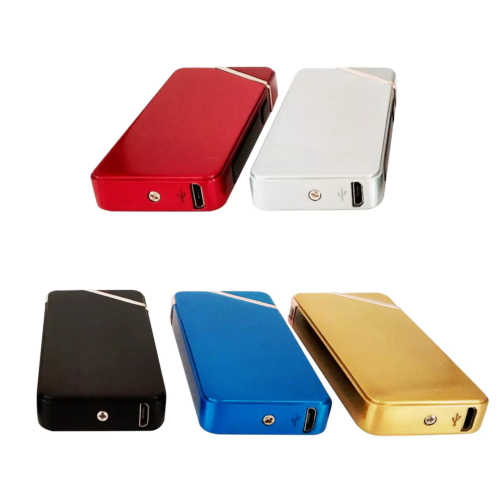 מצית USB זרמים במראה קלאסי MA 8220-2 – שחור