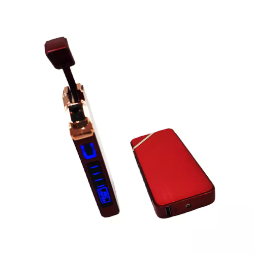 מצית USB זרמים במראה קלאסי MA 8220-3 – אדום