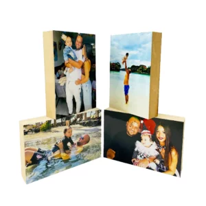 4 בלוקים עץ עם תמונה במבצע | גודל 10X15 ס”מ