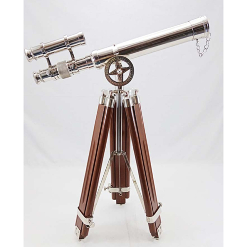 טלסקופ כפול יוקרתי על חצובת טריפוד עם שני גבהים