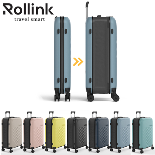 מזוודה מתקפלת דקה 29” טרולי 4 גלגלים למטוס | Rollink Flex 360