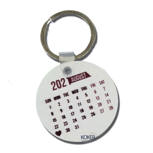 מחזיק מפתחות עגול מהודר עם הדפסת תמונה אישית