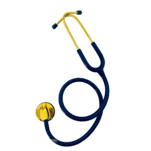 סטטוסקופ כחול זהב לרופא עם חריטה אישית