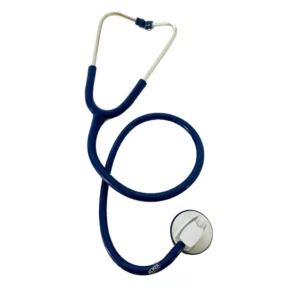 סטטוסקופ כחול וכסף לרופא עם חריטה אישית