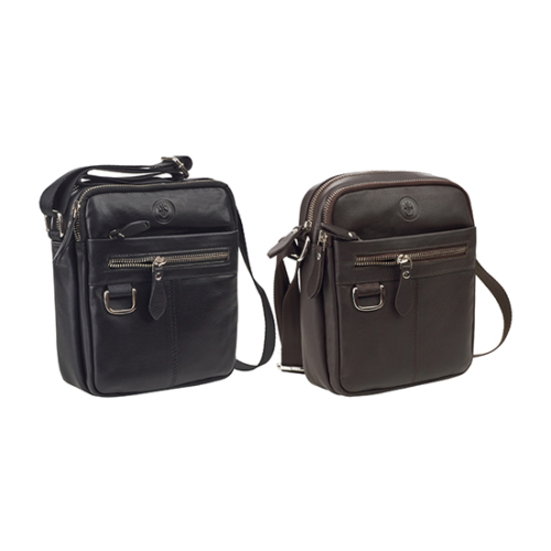 תיק צד עור אמיתי עם רצועת כתף מבית המותג גבעוני