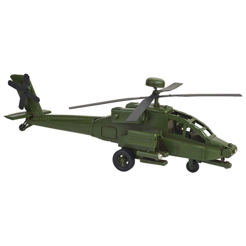 מסוק ירוק קרב אפאצ’י גדול לחובבי תעופה והיסטוריה צבאית