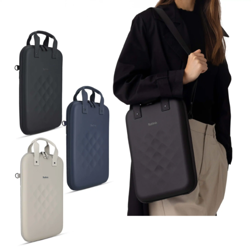 תיק למחשב נייד 15.6″ קשיח Rollink – הגנה חכמה