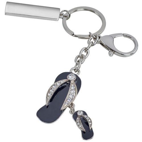 מחזיק מפתחות מתכתי “כפכף” עם הקדשה