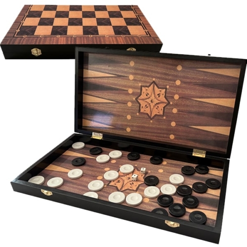 שש־בש יוקרתי עם לוח מתקפל – מתנה מושלמת לחובבי המשחק