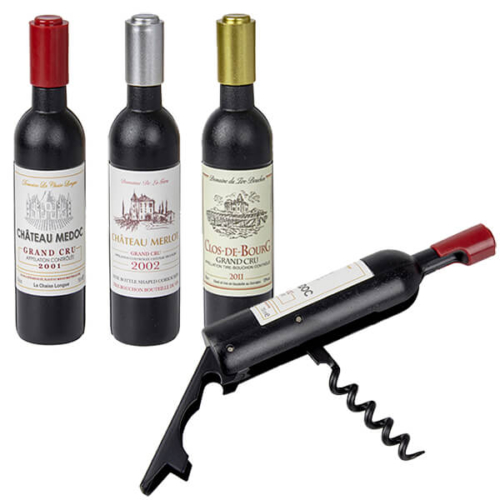 פותחן מלצרים בעיצוב בקבוק עם מגנט למקרר