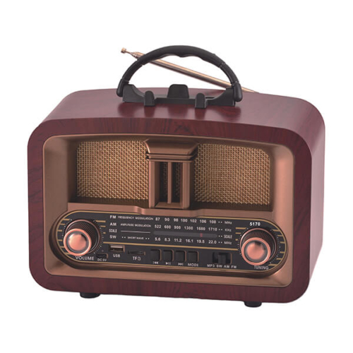 רדיו רטרו Bluetooth בעיצוב וינטג’ – עם רמקול עוצמתי ונגן MP3